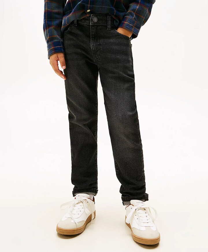 MODERN STRAIGHT WASHED BLK jeans grijs