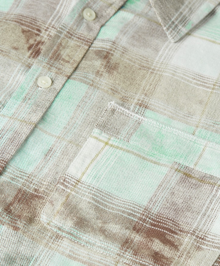 Heren overhemd lange mouw blauw