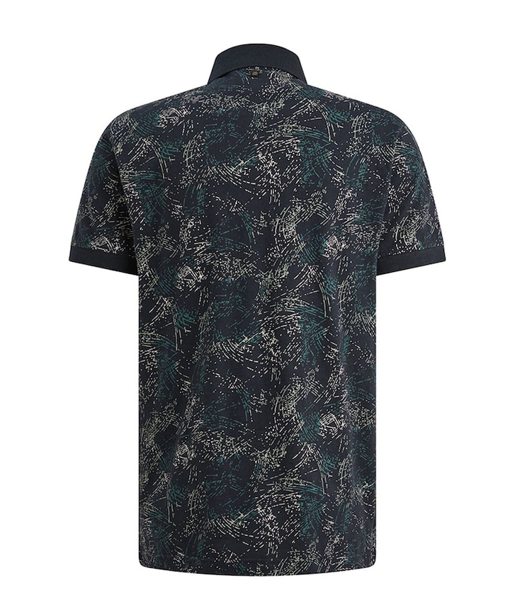 Heren polo blauw