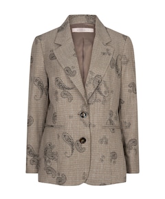 Dames blazer bruin