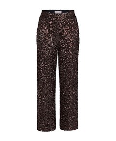 Talia sequins broek bruin