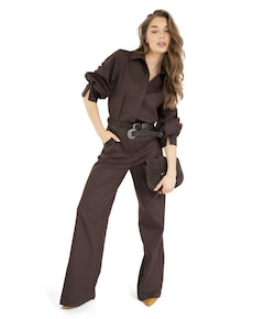 Jumpsuit dames jumpsuit bruin