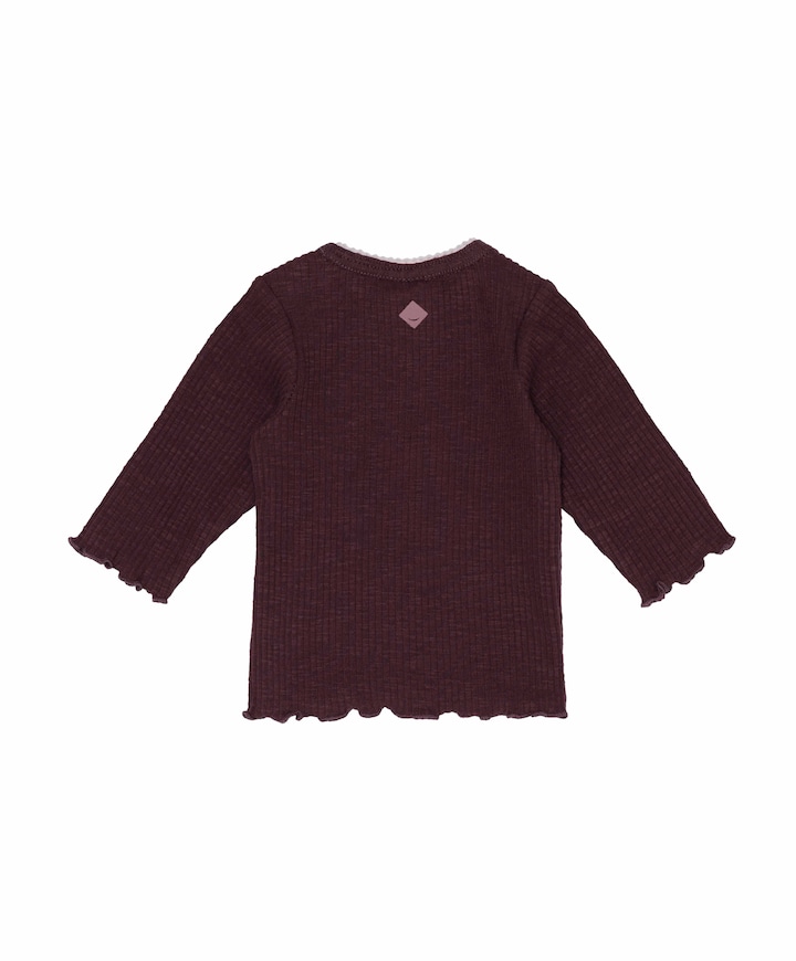 Meisjes longsleeve bordeaux