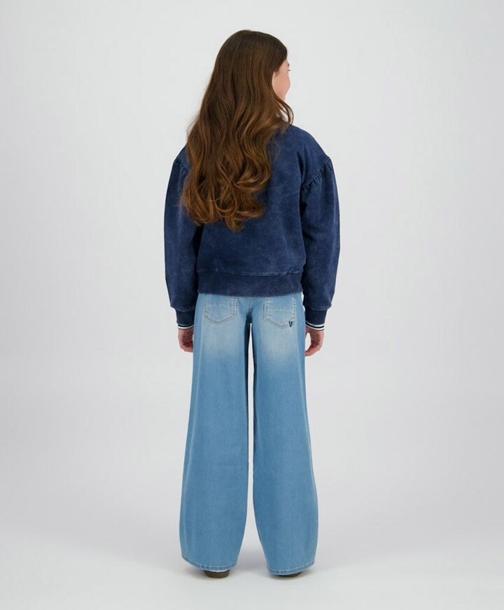 Meisjes sweater blauw