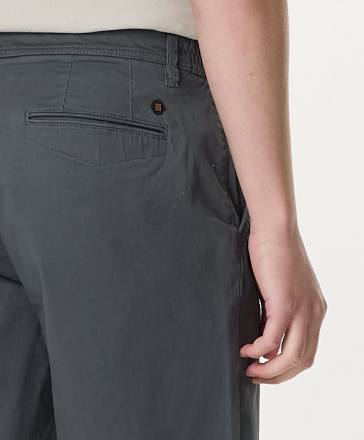Shorts Chino Stretch heren korte broek grijs