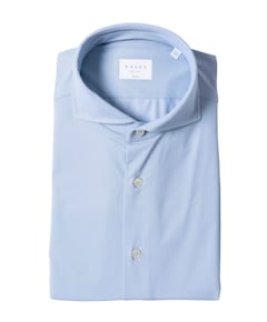 Heren overhemd lange mouw blauw