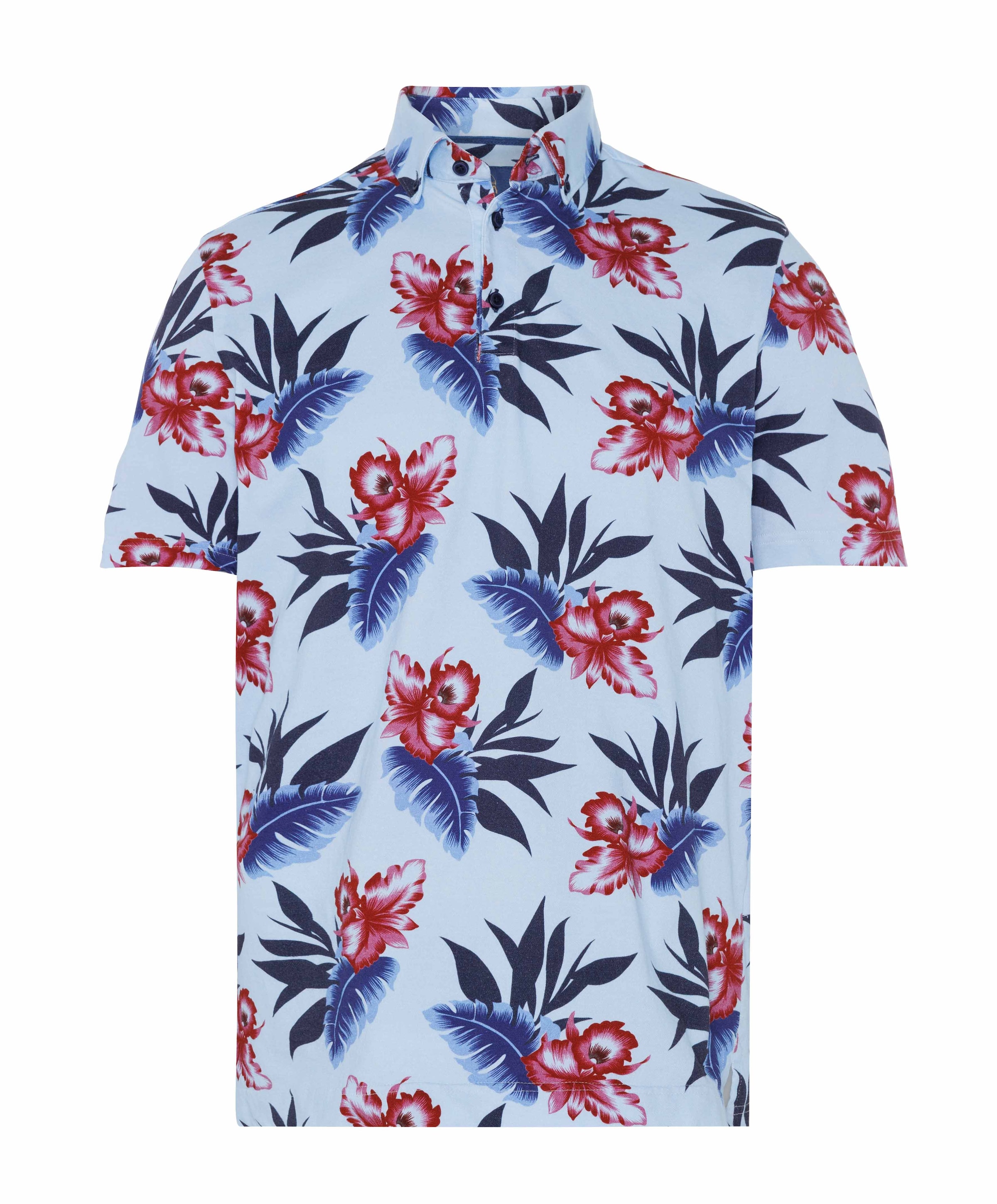 Heren polo blauw