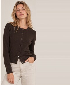 Dames vest bruin
