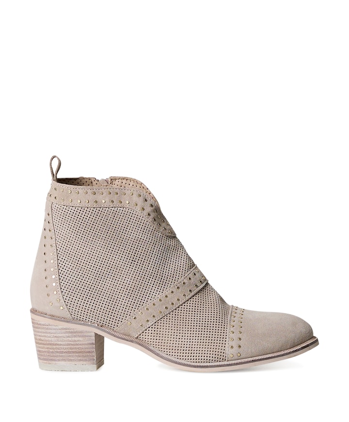 dames enkellaarzen grijs