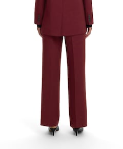 SLFRITA MW WIDE PANT MEL NOOS dames broek bordeaux