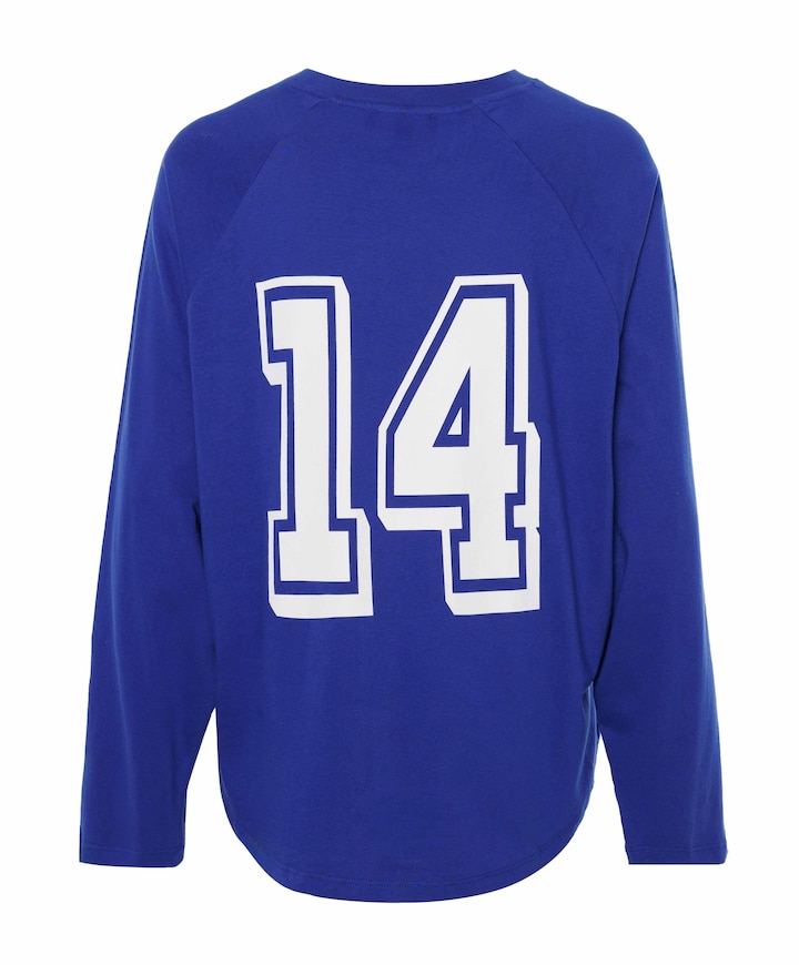 Dames longsleeve blauw