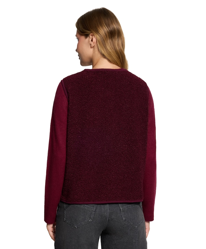 Dames gilet bordeaux