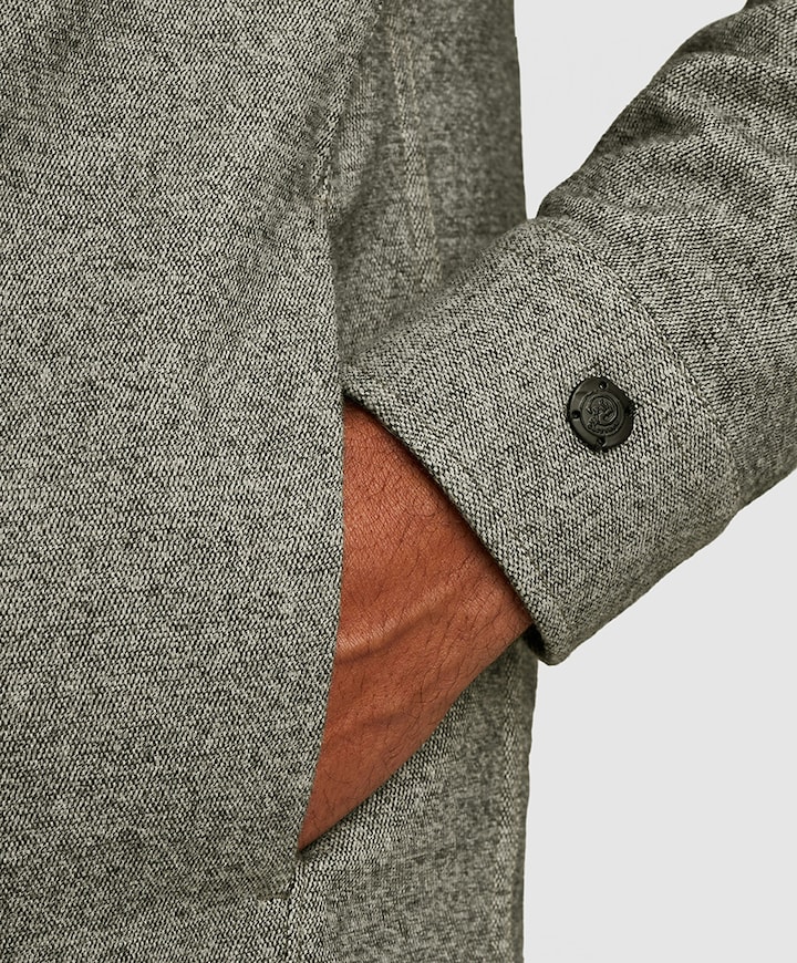 Heren overshirt blauw