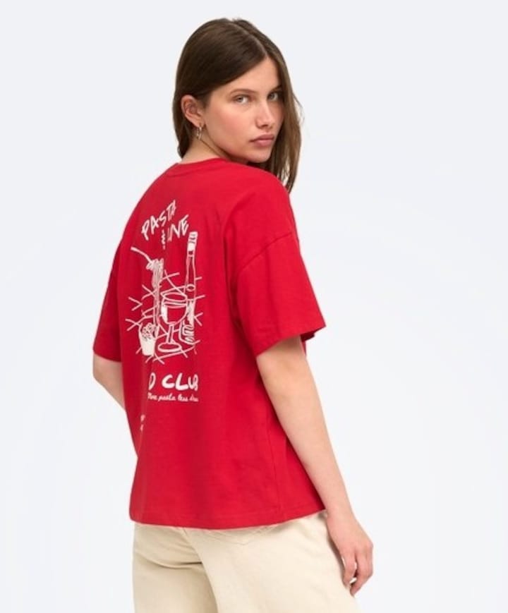 Dames T-shirt rood