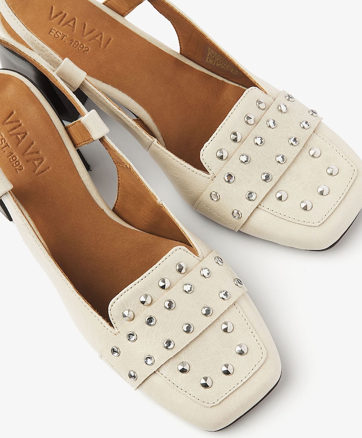 Laine Julia dames slingbacks ecru