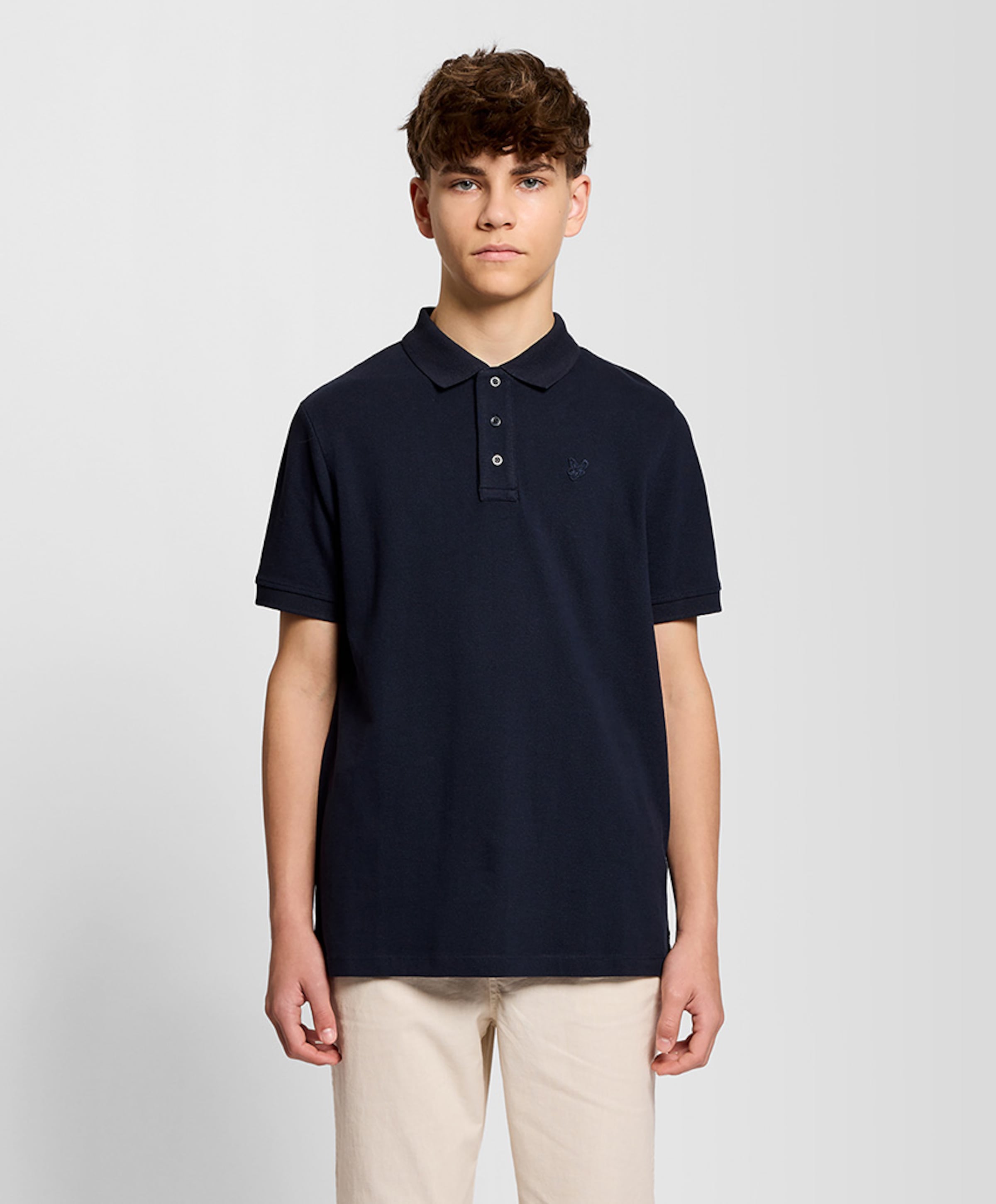Jongens polo blauw