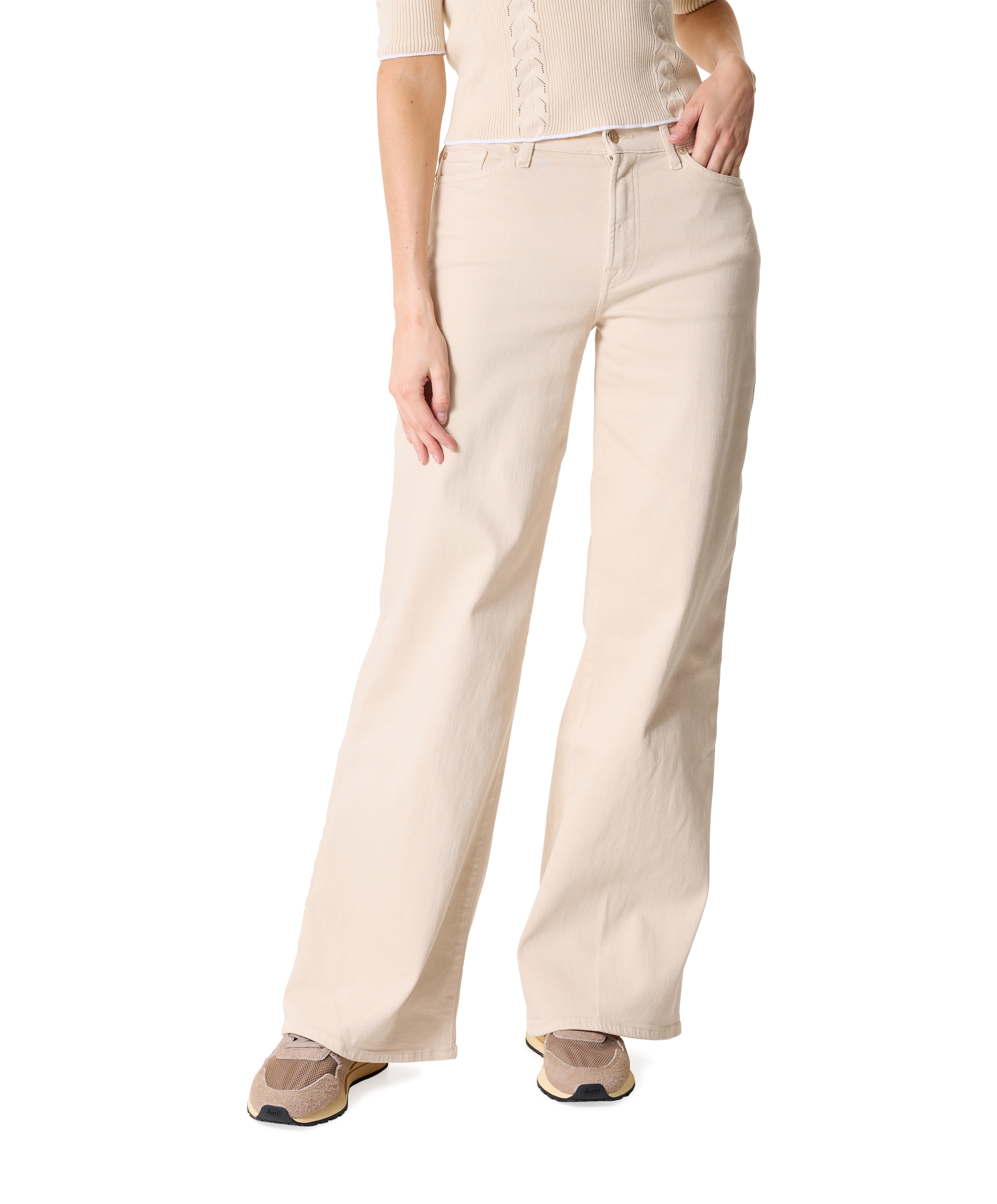 Lotta Colored Luxe dames jeans beige