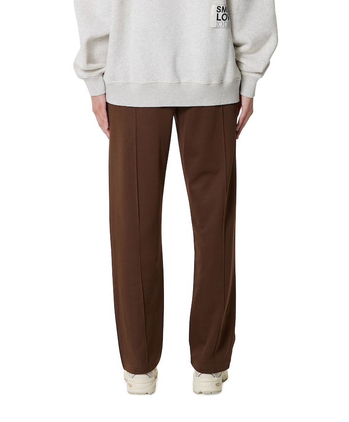 tapered track dames broek bruin