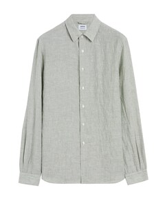 Heren overhemd lange mouw groen