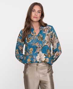 Dames blouse blauw