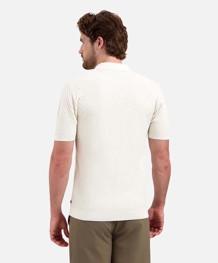Heren polo beige