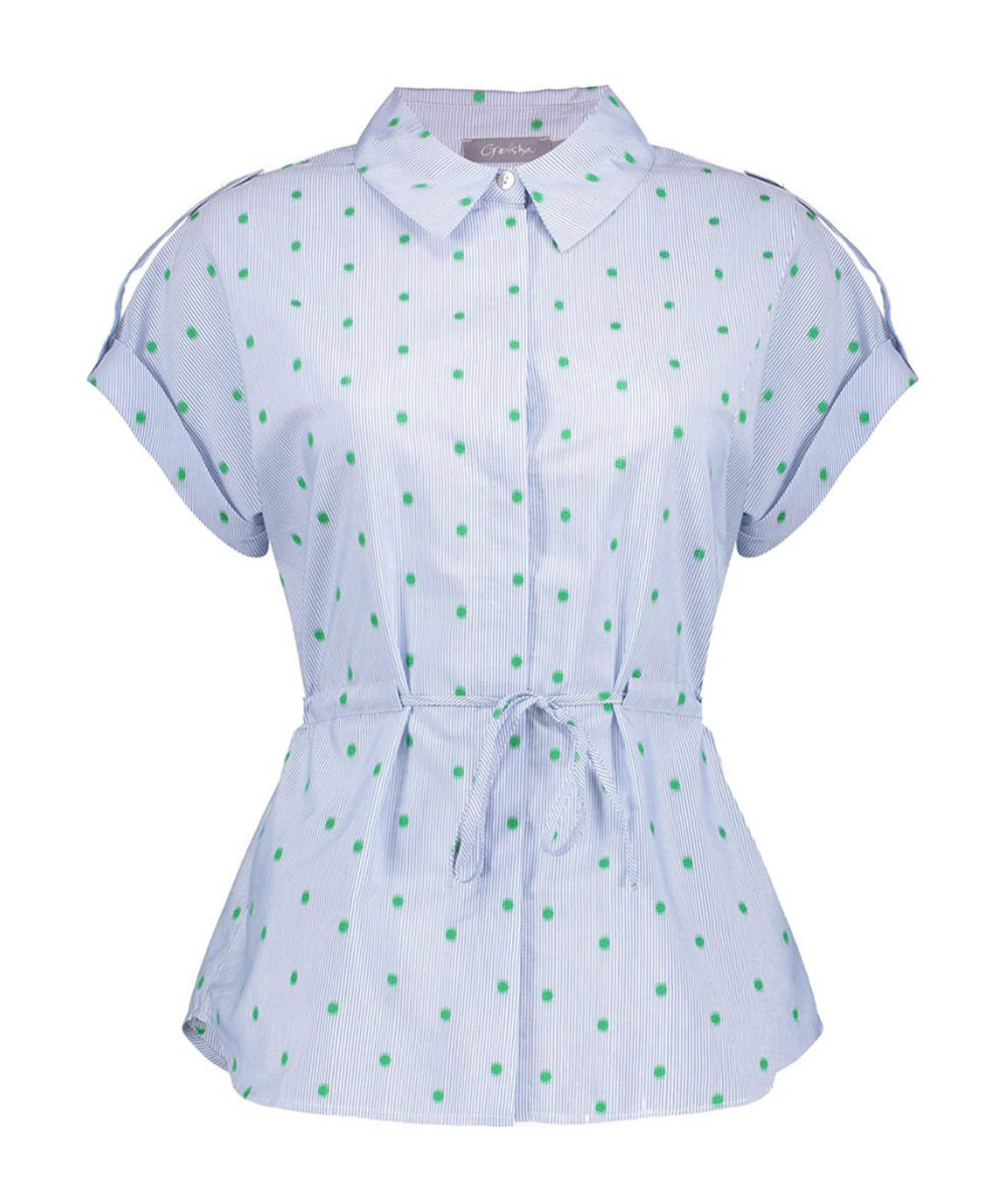 Dames blouse blauw