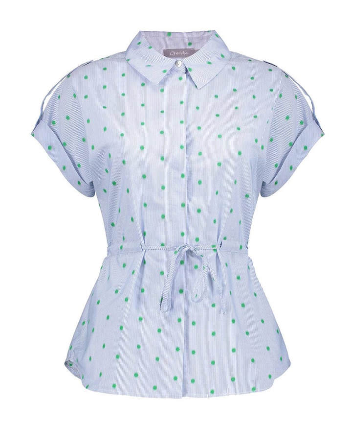 Dames blouse blauw