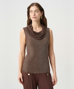 Dames top bruin