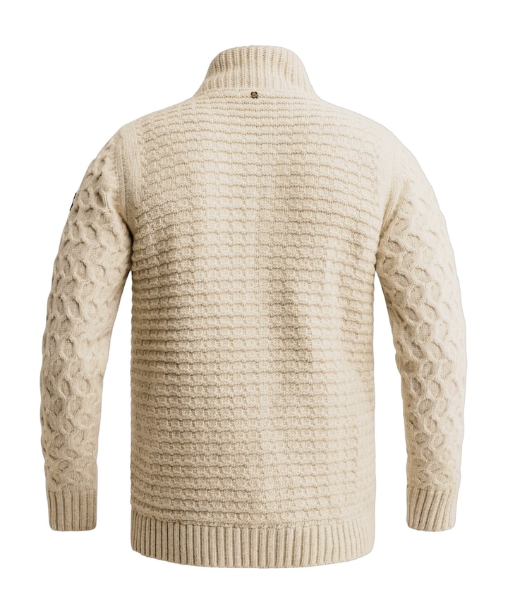 Heren vest ecru