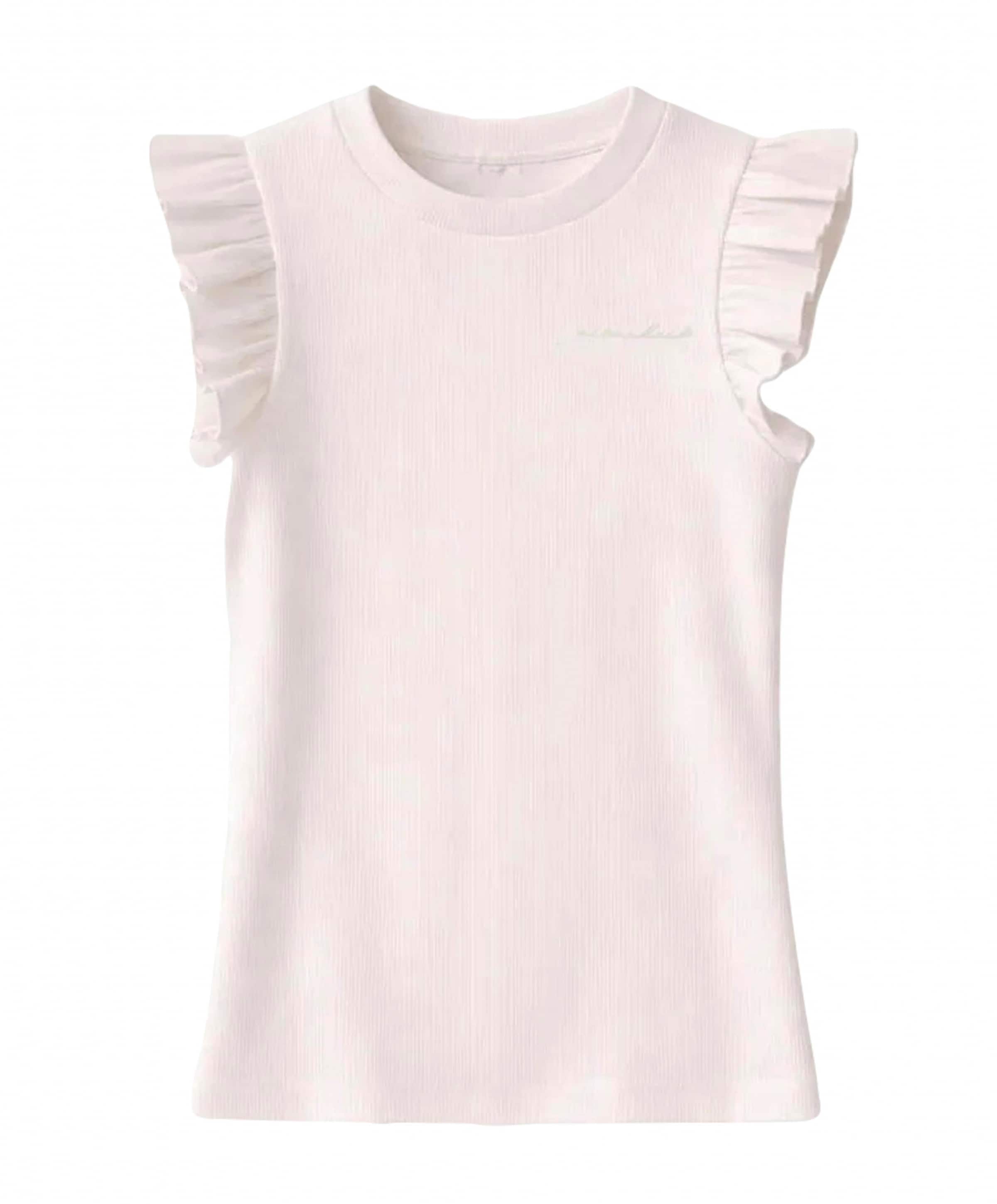 Meisjes top ecru