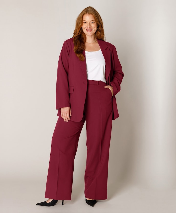 Dames blazer bordeaux