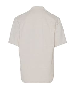 Heren overhemd korte mouw beige