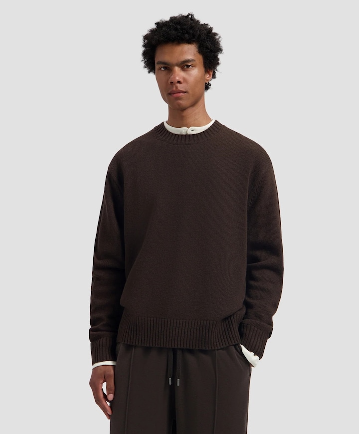 Heren sweater bruin