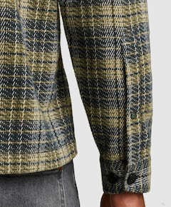 Heren overhemd lange mouw grijs