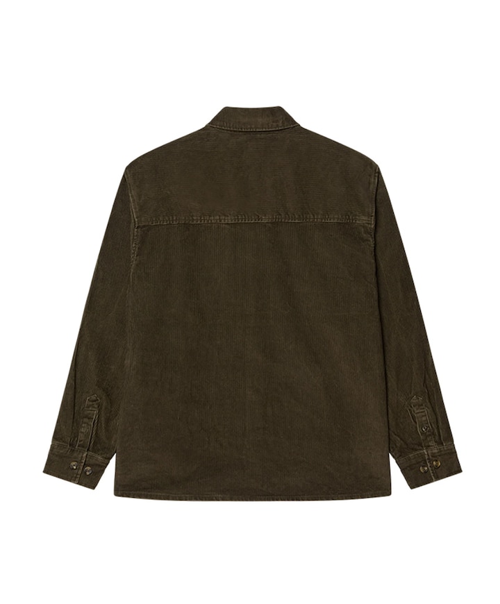 Obey Buckley Corduroy Woven overshirt groen