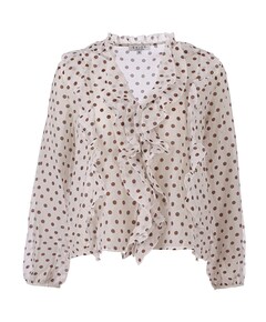 Dames blouse bruin