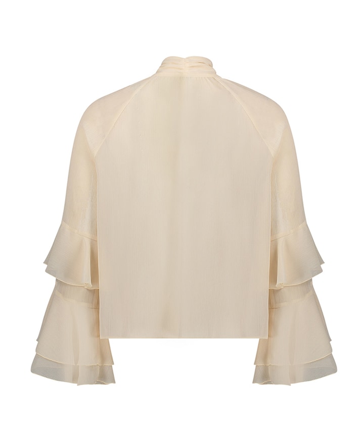 Dames blouse beige