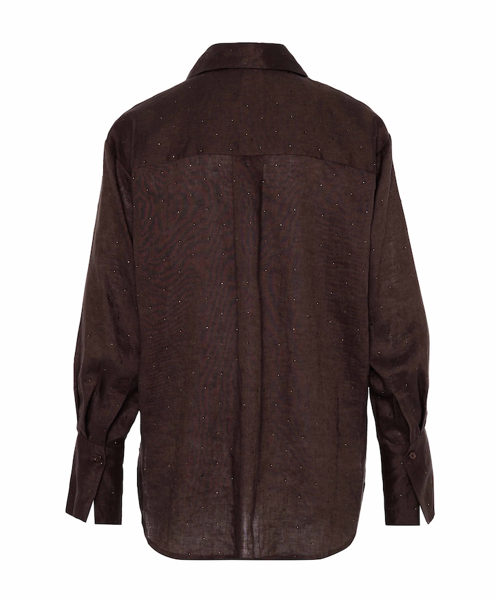 Dames blouse bruin