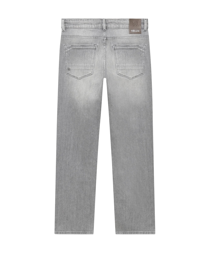 Straight Wide Fit jongens jeans grijs