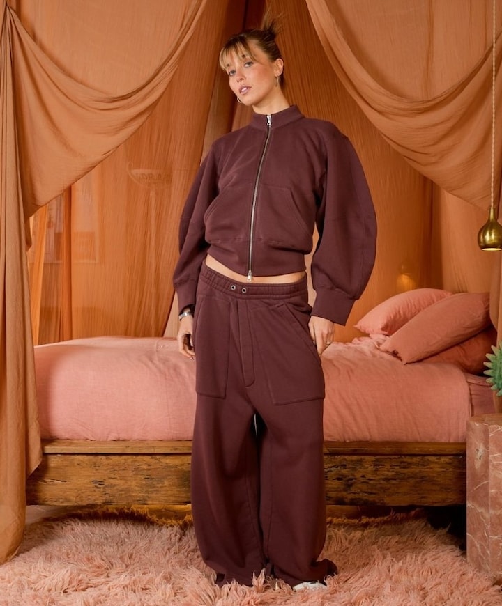 Dames vest bruin