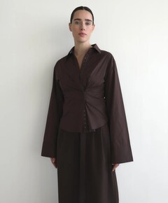 Dames blouse bruin