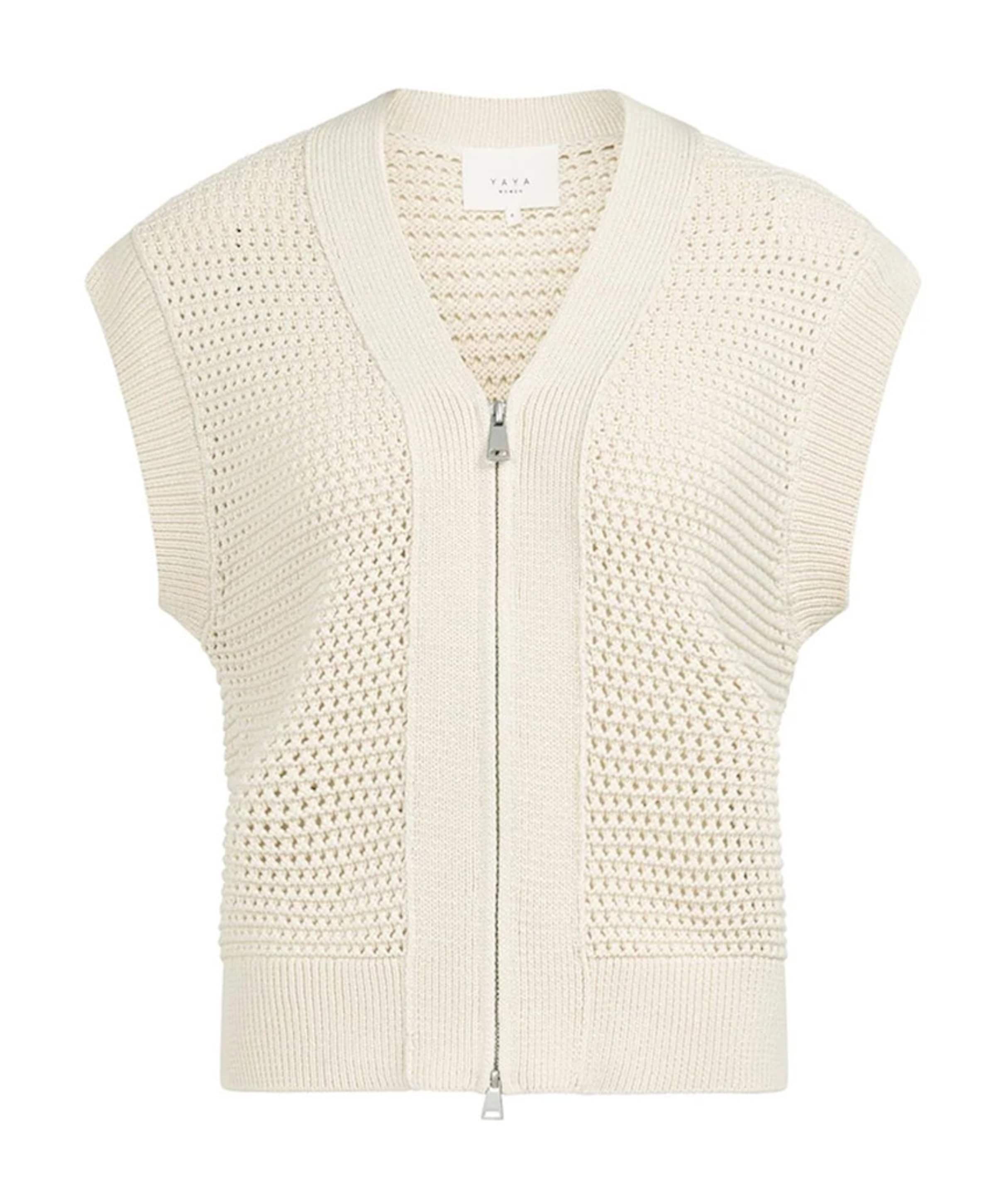 Dames gilet beige