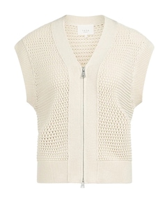 Dames gilet beige