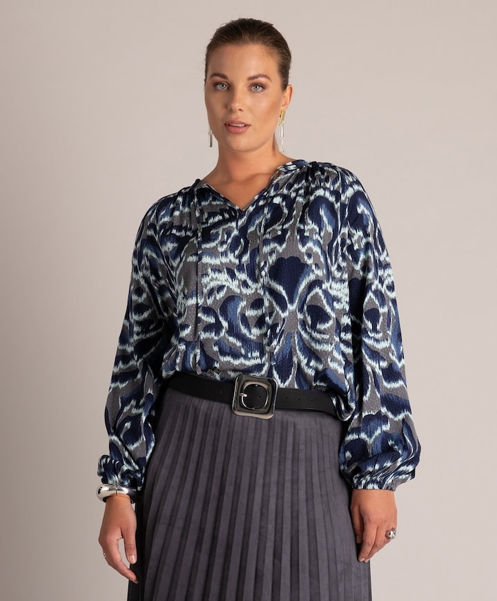 Dames blouse grijs