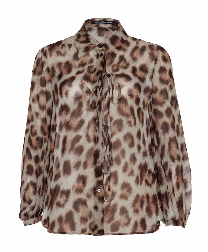 blouse bruin