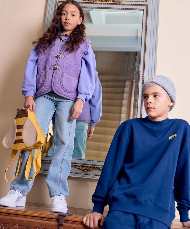 Jongens sweater blauw