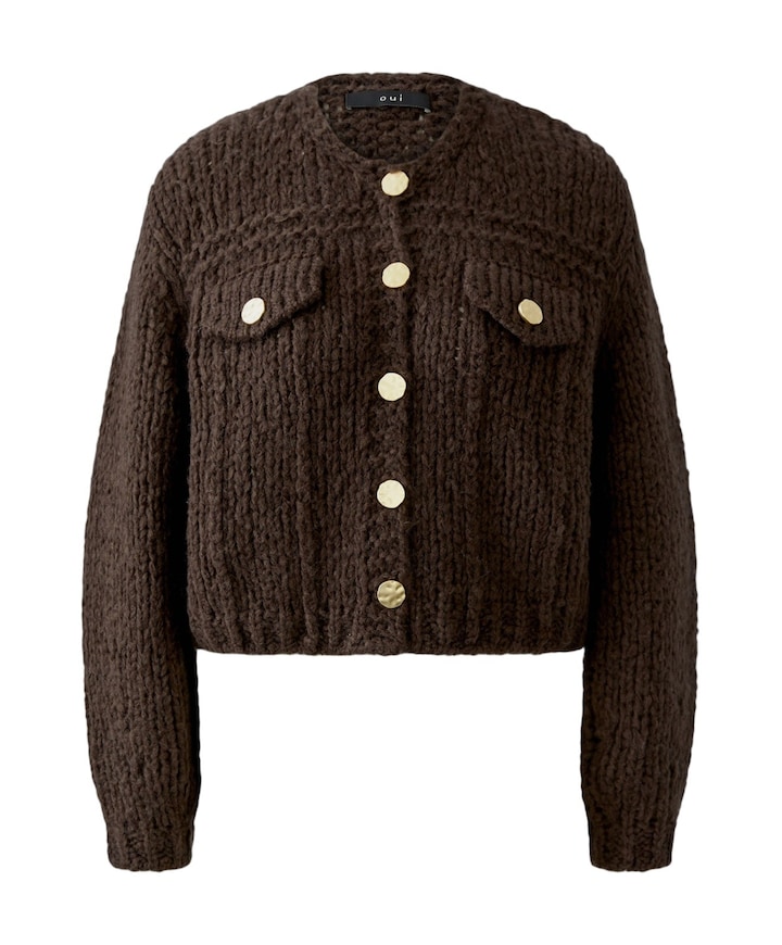 Dames vest bruin