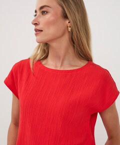 Dames T-shirt rood