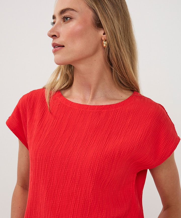 Dames T-shirt rood