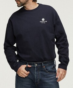 Heren longsleeve blauw